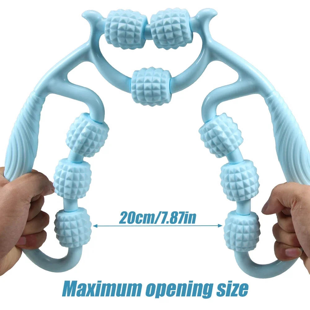 1Pcs 9-Wheel Fascia Muscle Roller, Cellulite Roller, Massage Roller for Relieve Muscle Soreness Thigh,Calf,Arm,Reduce Cellulite - Image 4