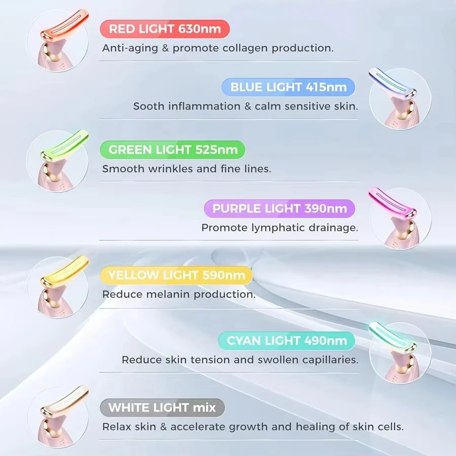 Anti Wrinkle Facial Massager Neck Face Beauty Device Skin Tighten Facial Lift Device Reduce Double Chin Skin Care Tool 7 Colors - Image 4