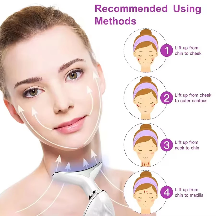 Anti Wrinkle Facial Massager Neck Face Beauty Device Skin Tighten Facial Lift Device Reduce Double Chin Skin Care Tool 7 Colors Anti Wrinkle Facial Massager Neck Face Beauty Device Skin Tighten Facial Lift Device Reduce Double Chin Skin Care Tool 7 Colors