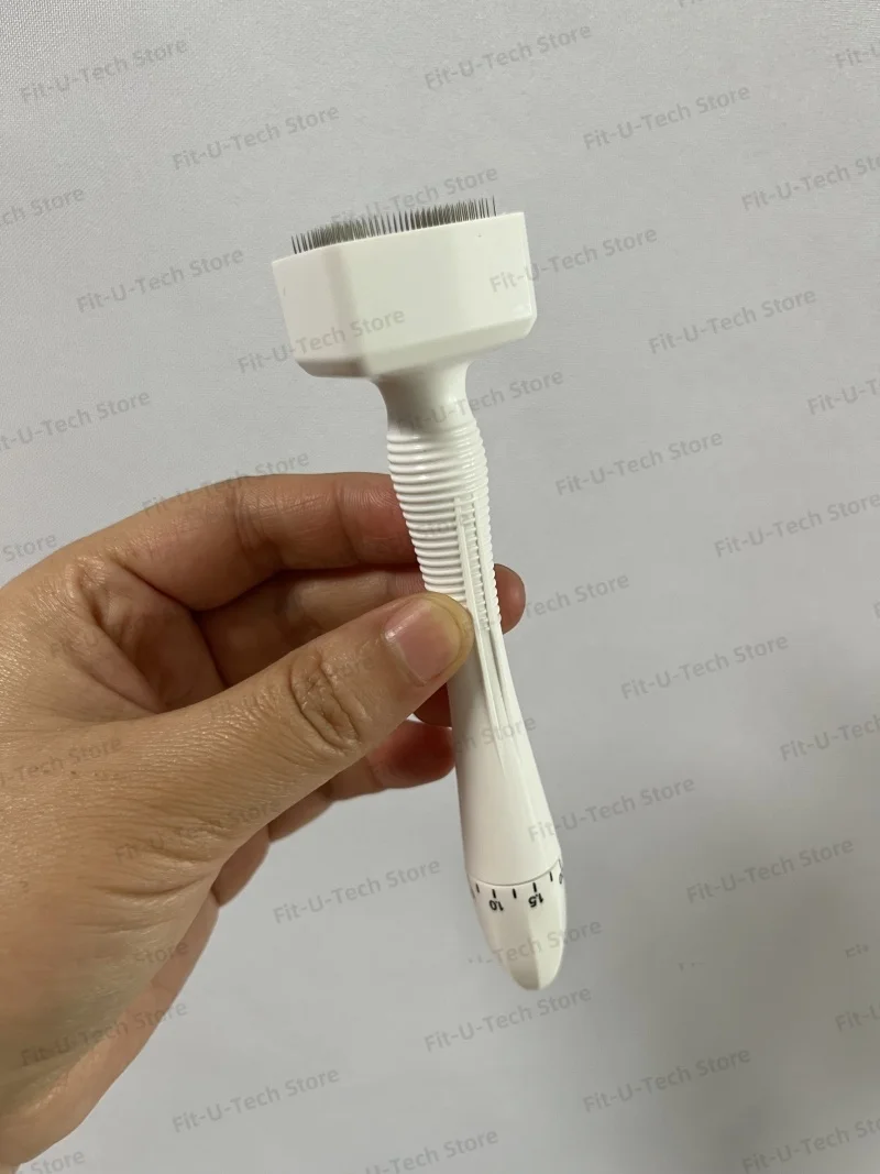 140 needles adjustable titanium derma stamp microneedling face roller massager skin care beard growth scalp hair factory sale - Image 4
