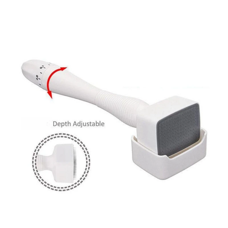140 needles adjustable titanium derma stamp microneedling face roller massager skin care beard growth scalp hair factory sale 140 needles adjustable titanium derma stamp microneedling face roller massager skin care beard growth scalp hair factory sale
