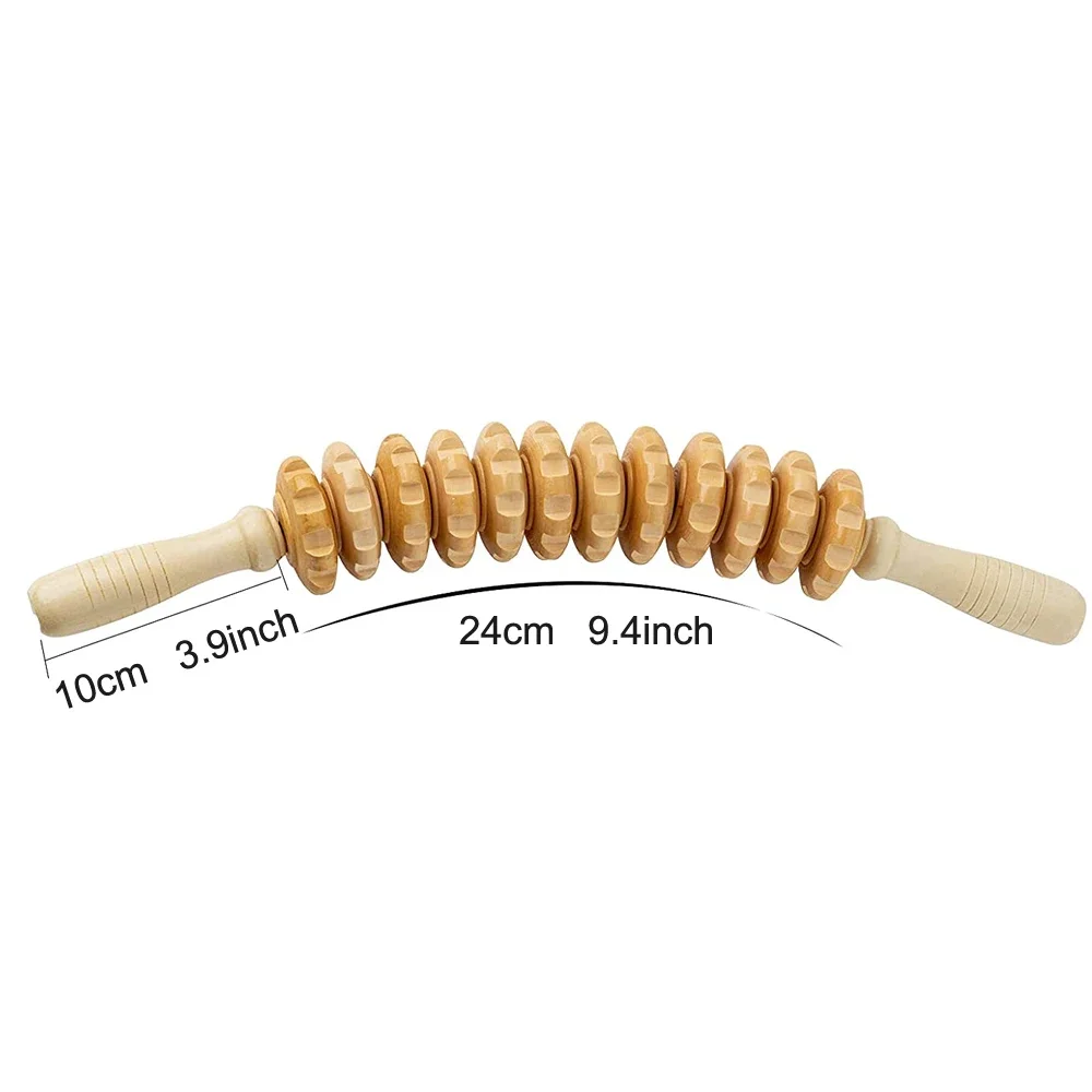 ZONGKUNG 1PCS Wooden Therapy Massage Sets Pain Relief Anti Cellulite Body Slimmling Gua Sha Back Massager Maderoterapia Corporal