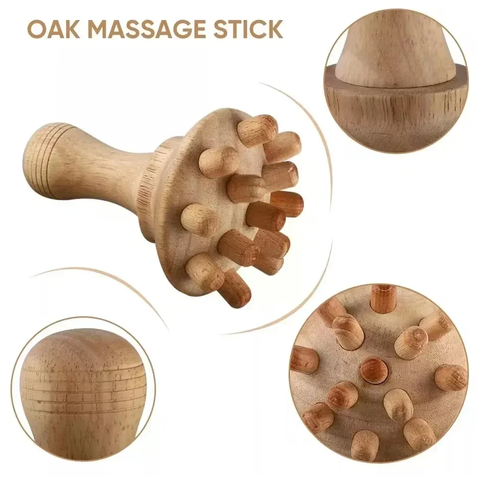 ZONGKUNG 1PCS Wooden Therapy Massage Sets Pain Relief Anti Cellulite Body Slimmling Gua Sha Back Massager Maderoterapia Corporal - Image 6