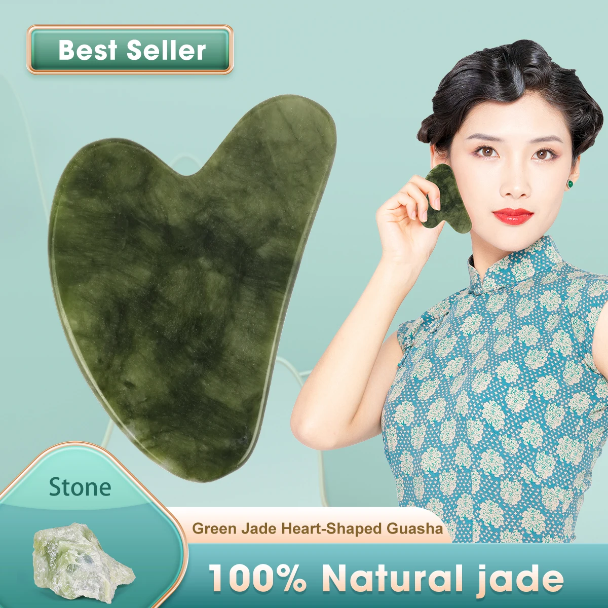 1PC Guasha Massage Natural Stone Jade Scraper Facial Gua Sha SPA Neck Massager Women Portable Face Skin Care Beauty Healty TooL 1PC Guasha Massage Natural Stone Jade Scraper Facial Gua Sha SPA Neck Massager Women Portable Face Skin Care Beauty Healty TooL