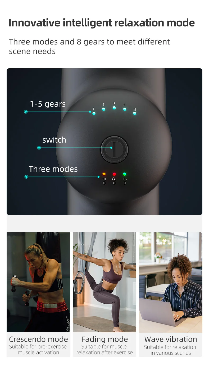 Booster Massage Gun Electric Neck Massager 7.4V Smart Hit Fascia Gun for Body Massage Relaxation Fitness Electric Muscle Massag Booster Massage Gun Electric Neck Massager 7.4V Smart Hit Fascia Gun for Body Massage Relaxation Fitness Electric Muscle Massag