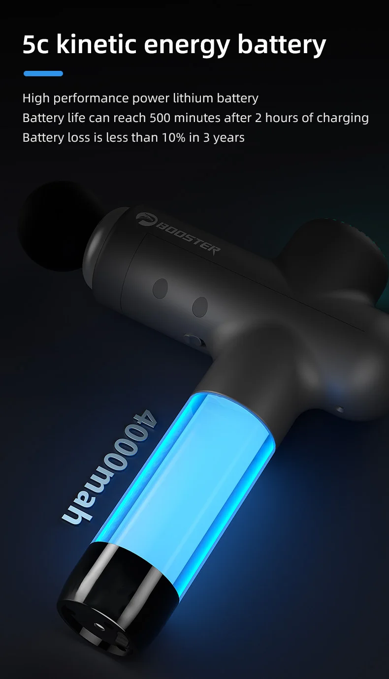 Booster Massage Gun Electric Neck Massager 7.4V Smart Hit Fascia Gun for Body Massage Relaxation Fitness Electric Muscle Massag Booster Massage Gun Electric Neck Massager 7.4V Smart Hit Fascia Gun for Body Massage Relaxation Fitness Electric Muscle Massag