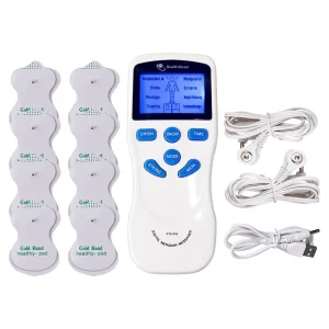 Physiotherapy Dual Output 8 Modes 15 Levels Tens EMS Electric Muscle Stimulator Machine Body Massager Apparatus