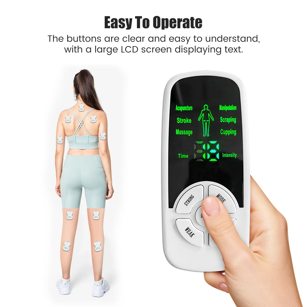 Health Tens Muscle Neck Massager Back Electric Digital Therapy Machine Massage Electronic Pulse Stimulator for Full Body Care