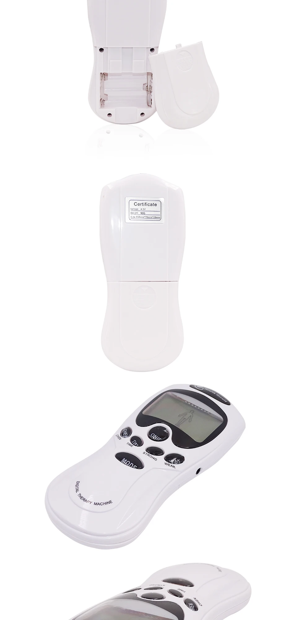 Health Tens Muscle Neck Massager Back Electric Digital Therapy Machine Massage Electronic Pulse Stimulator for Full Body Care