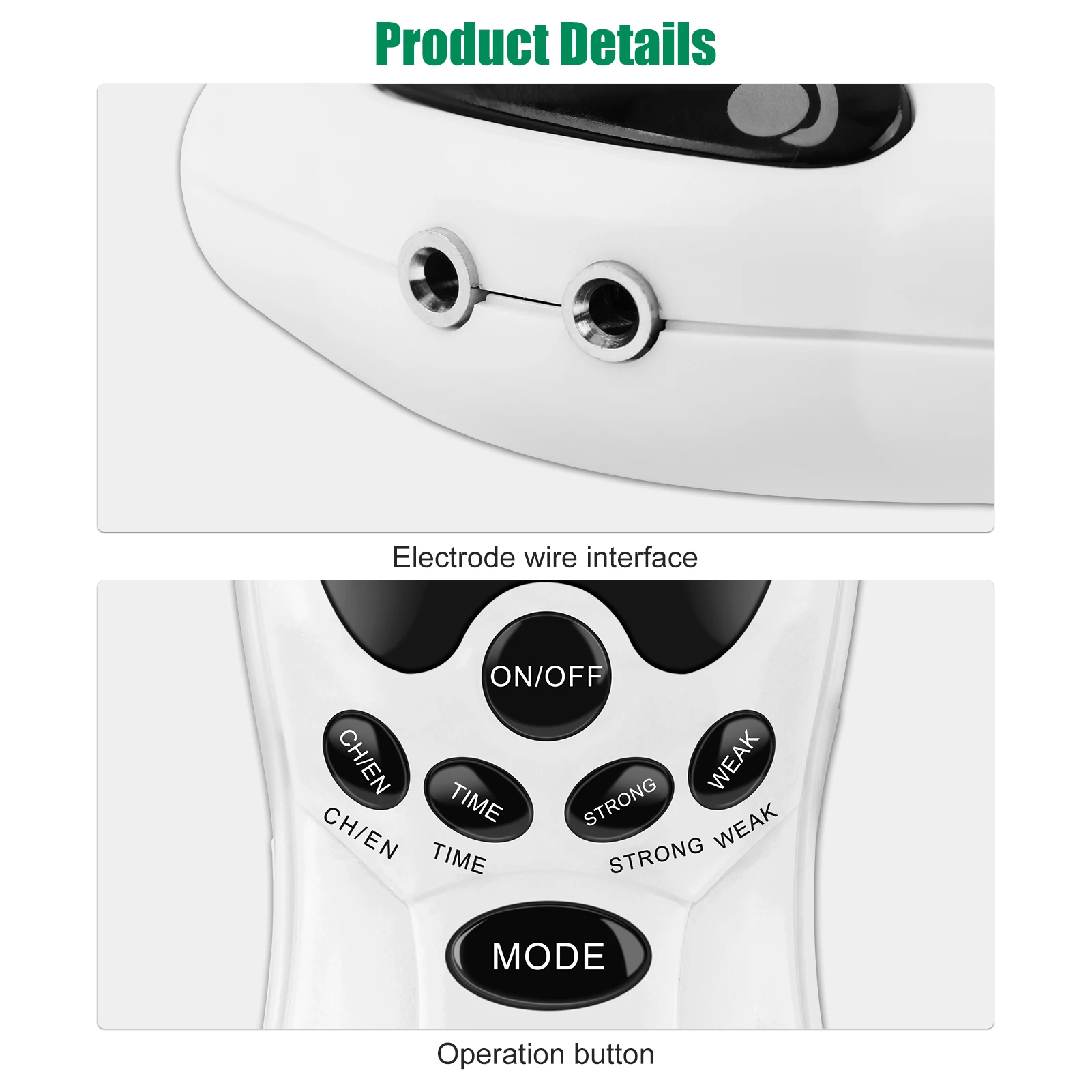Health Tens Muscle Neck Massager Back Electric Digital Therapy Machine Massage Electronic Pulse Stimulator for Full Body Care
