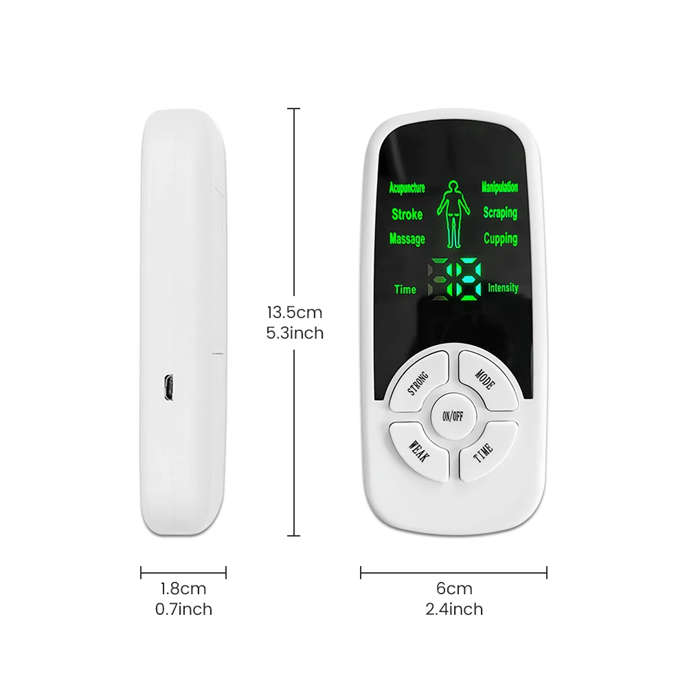 Health Tens Muscle Neck Massager Back Electric Digital Therapy Machine Massage Electronic Pulse Stimulator for Full Body Care