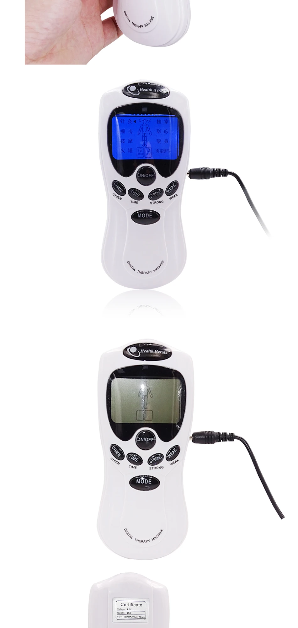 Health Tens Muscle Neck Massager Back Electric Digital Therapy Machine Massage Electronic Pulse Stimulator for Full Body Care
