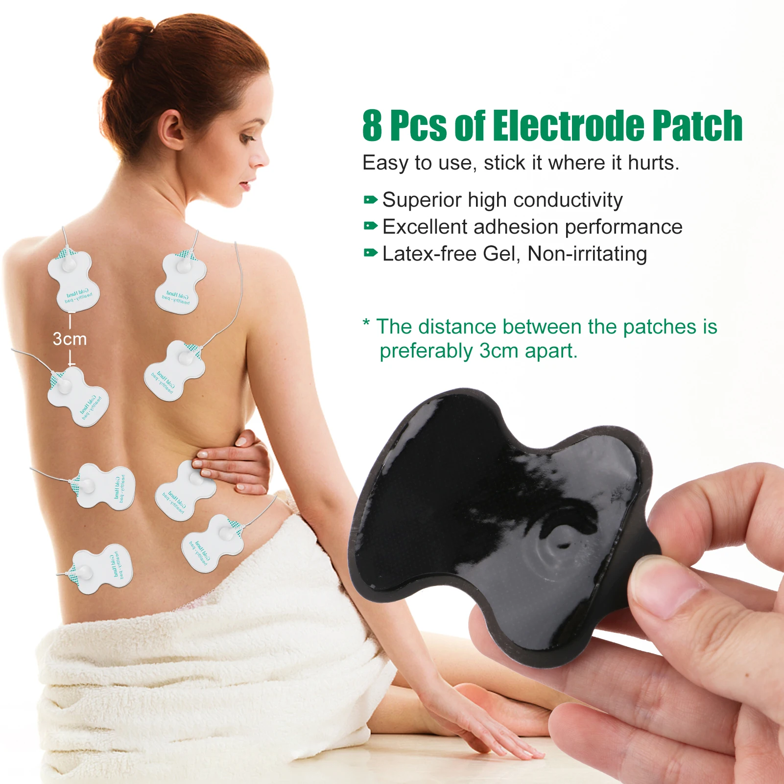 Health Tens Muscle Neck Massager Back Electric Digital Therapy Machine Massage Electronic Pulse Stimulator for Full Body Care