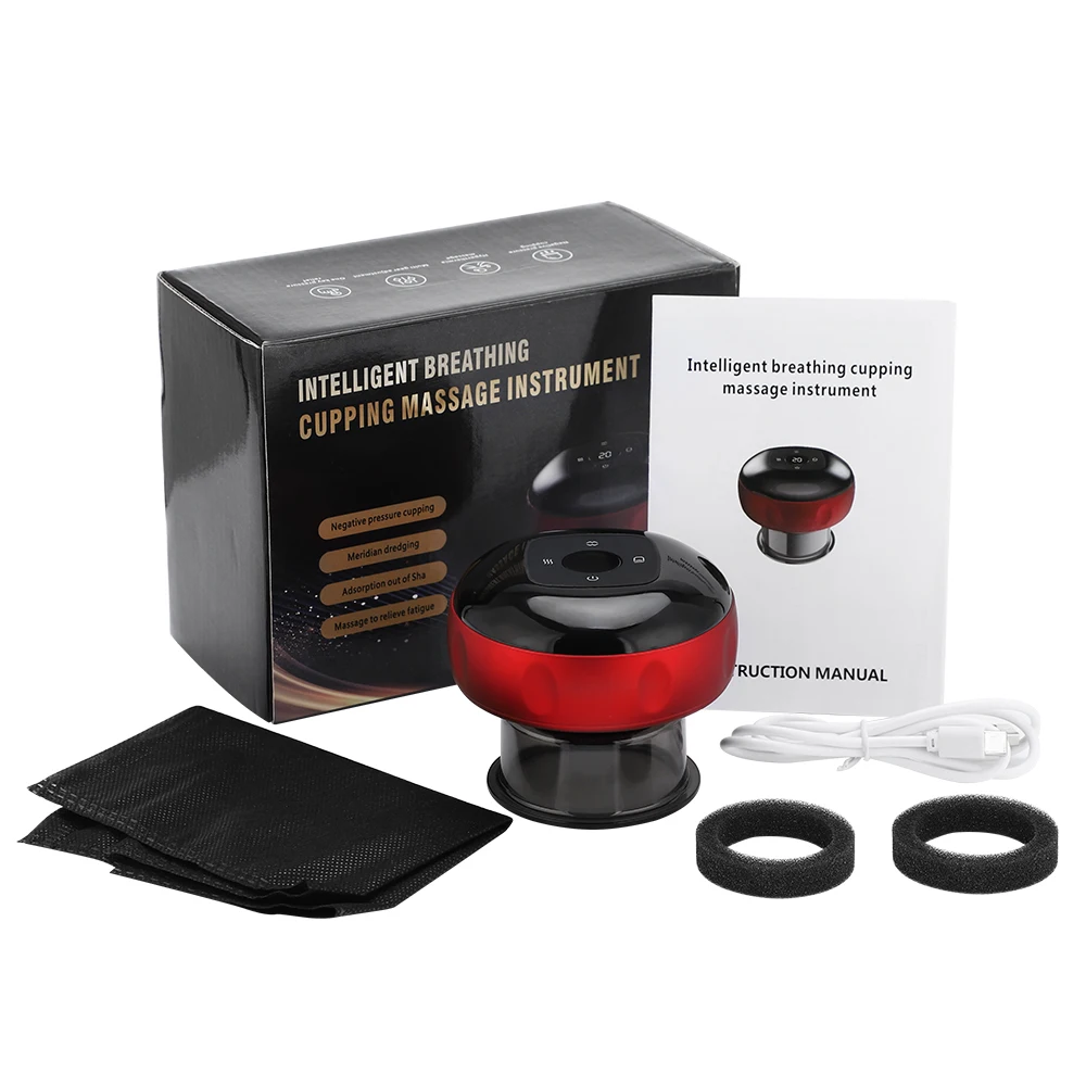 Intelligent Body Scraping Back Massager Vacuum Cupping Device Heating Breath Suction Cups for Back Neck Arm Leg Massge Machine Intelligent Body Scraping Back Massager Vacuum Cupping Device Heating Breath Suction Cups for Back Neck Arm Leg Massge Machine