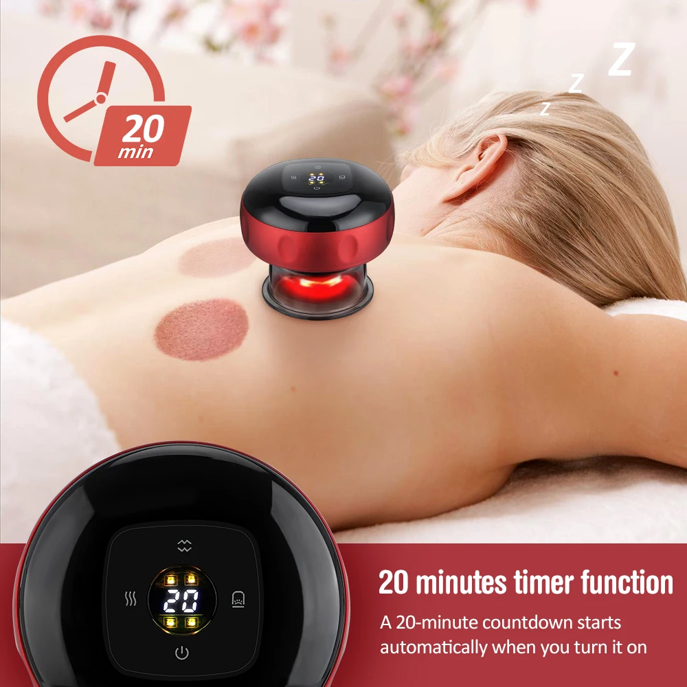 Intelligent Body Scraping Back Massager Vacuum Cupping Device Heating Breath Suction Cups for Back Neck Arm Leg Massge Machine Intelligent Body Scraping Back Massager Vacuum Cupping Device Heating Breath Suction Cups for Back Neck Arm Leg Massge Machine