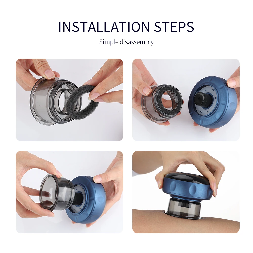 Intelligent Body Scraping Back Massager Vacuum Cupping Device Heating Breath Suction Cups for Back Neck Arm Leg Massge Machine Intelligent Body Scraping Back Massager Vacuum Cupping Device Heating Breath Suction Cups for Back Neck Arm Leg Massge Machine