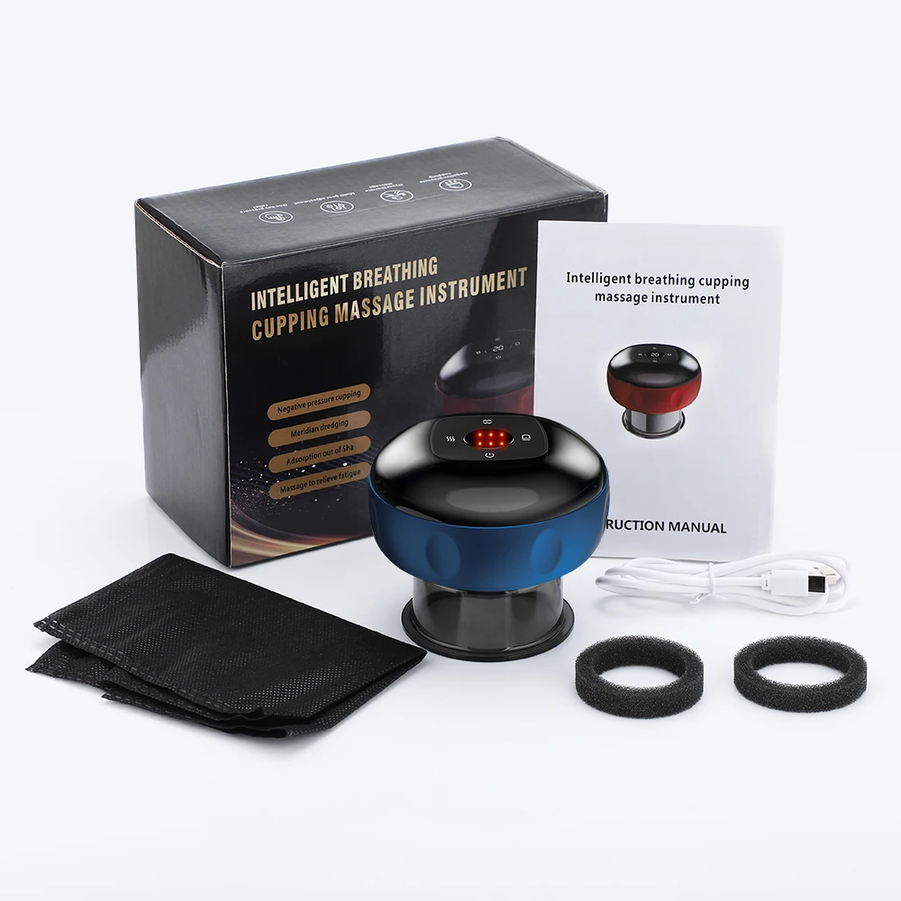 Intelligent Body Scraping Back Massager Vacuum Cupping Device Heating Breath Suction Cups for Back Neck Arm Leg Massge Machine Intelligent Body Scraping Back Massager Vacuum Cupping Device Heating Breath Suction Cups for Back Neck Arm Leg Massge Machine