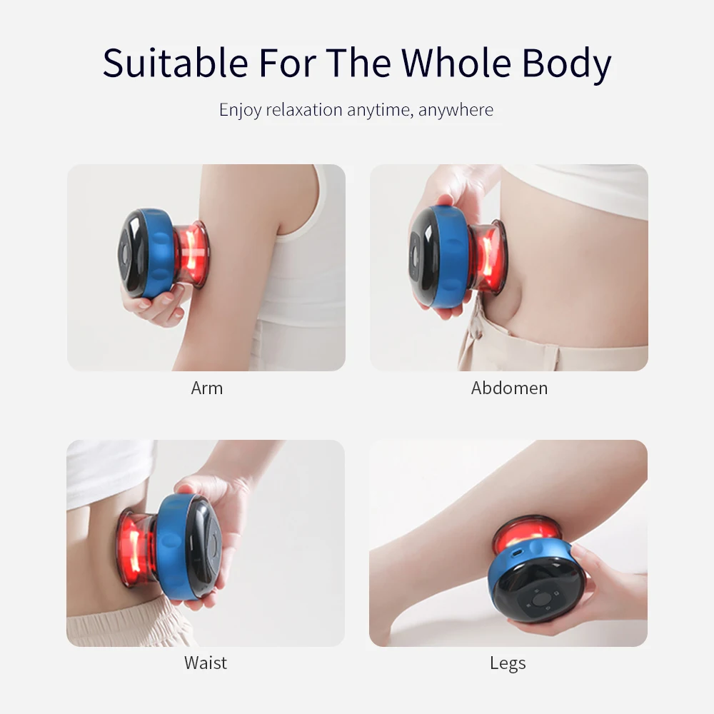 Intelligent Body Scraping Back Massager Vacuum Cupping Device Heating Breath Suction Cups for Back Neck Arm Leg Massge Machine Intelligent Body Scraping Back Massager Vacuum Cupping Device Heating Breath Suction Cups for Back Neck Arm Leg Massge Machine