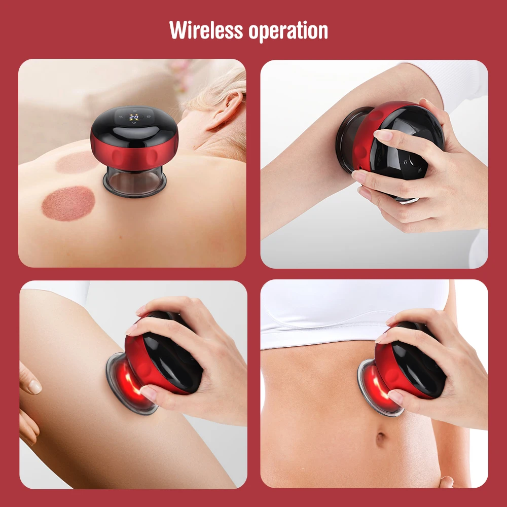 Intelligent Body Scraping Back Massager Vacuum Cupping Device Heating Breath Suction Cups for Back Neck Arm Leg Massge Machine Intelligent Body Scraping Back Massager Vacuum Cupping Device Heating Breath Suction Cups for Back Neck Arm Leg Massge Machine