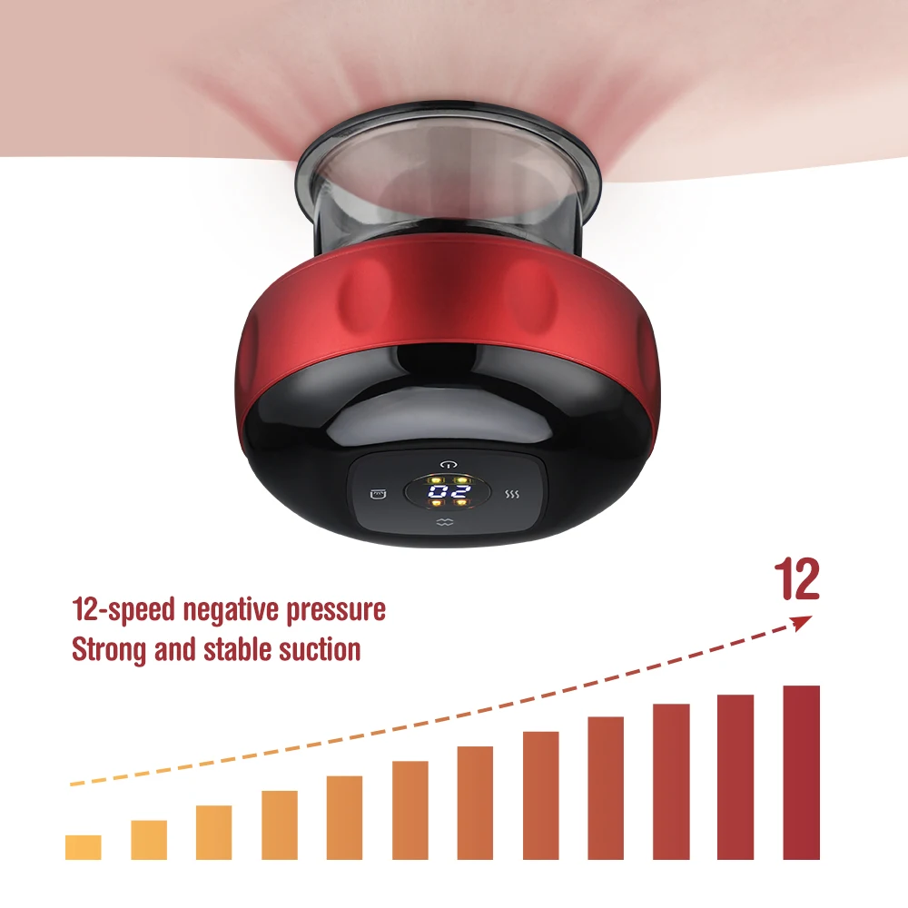 Intelligent Body Scraping Back Massager Vacuum Cupping Device Heating Breath Suction Cups for Back Neck Arm Leg Massge Machine Intelligent Body Scraping Back Massager Vacuum Cupping Device Heating Breath Suction Cups for Back Neck Arm Leg Massge Machine