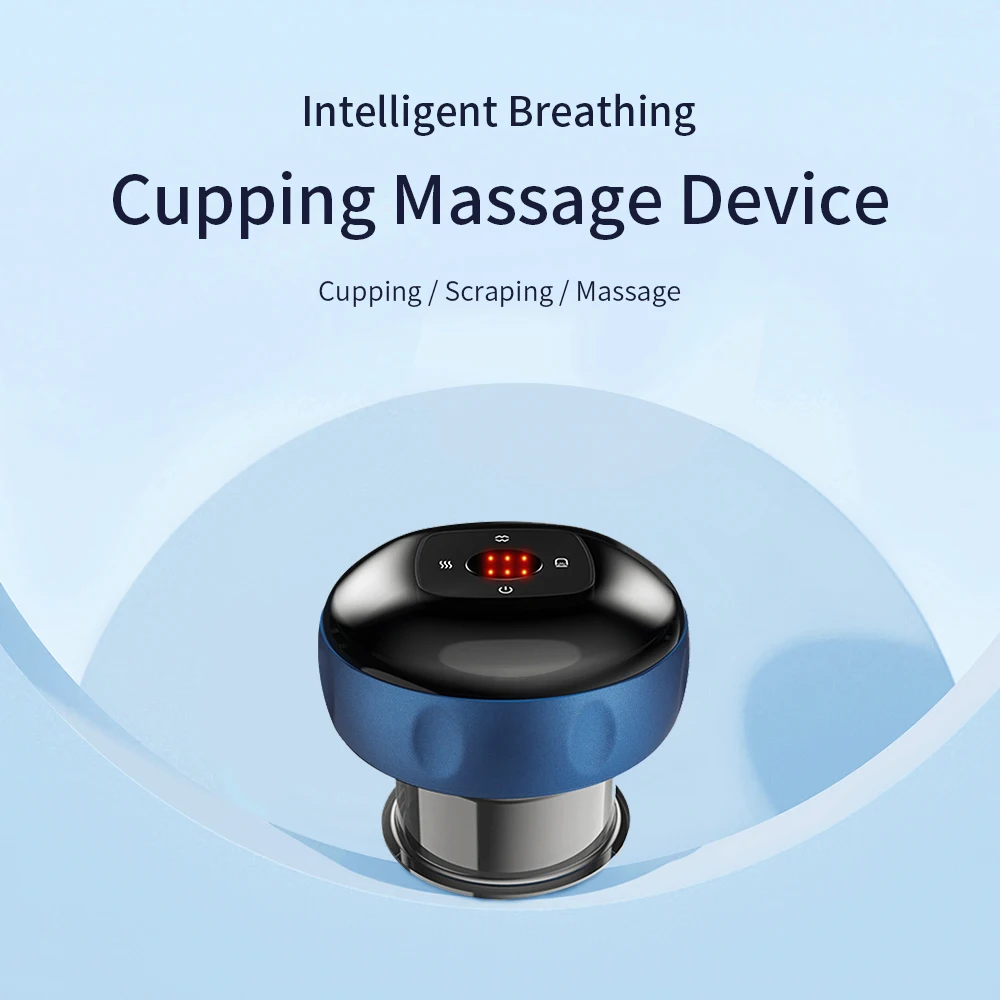 Intelligent Body Scraping Back Massager Vacuum Cupping Device Heating Breath Suction Cups for Back Neck Arm Leg Massge Machine Intelligent Body Scraping Back Massager Vacuum Cupping Device Heating Breath Suction Cups for Back Neck Arm Leg Massge Machine