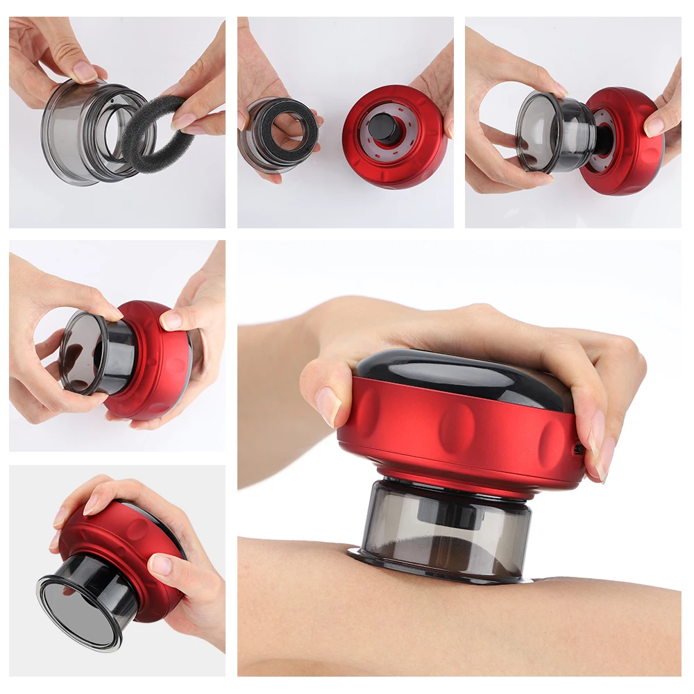 Intelligent Body Scraping Back Massager Vacuum Cupping Device Heating Breath Suction Cups for Back Neck Arm Leg Massge Machine Intelligent Body Scraping Back Massager Vacuum Cupping Device Heating Breath Suction Cups for Back Neck Arm Leg Massge Machine