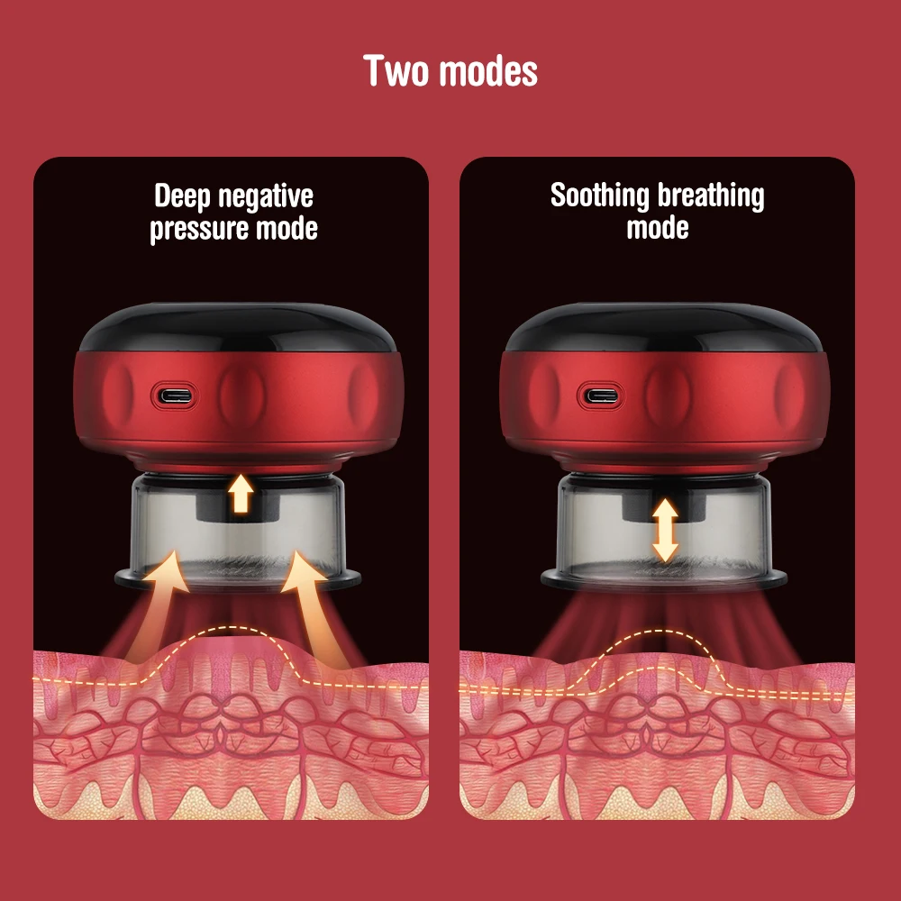 Intelligent Body Scraping Back Massager Vacuum Cupping Device Heating Breath Suction Cups for Back Neck Arm Leg Massge Machine Intelligent Body Scraping Back Massager Vacuum Cupping Device Heating Breath Suction Cups for Back Neck Arm Leg Massge Machine