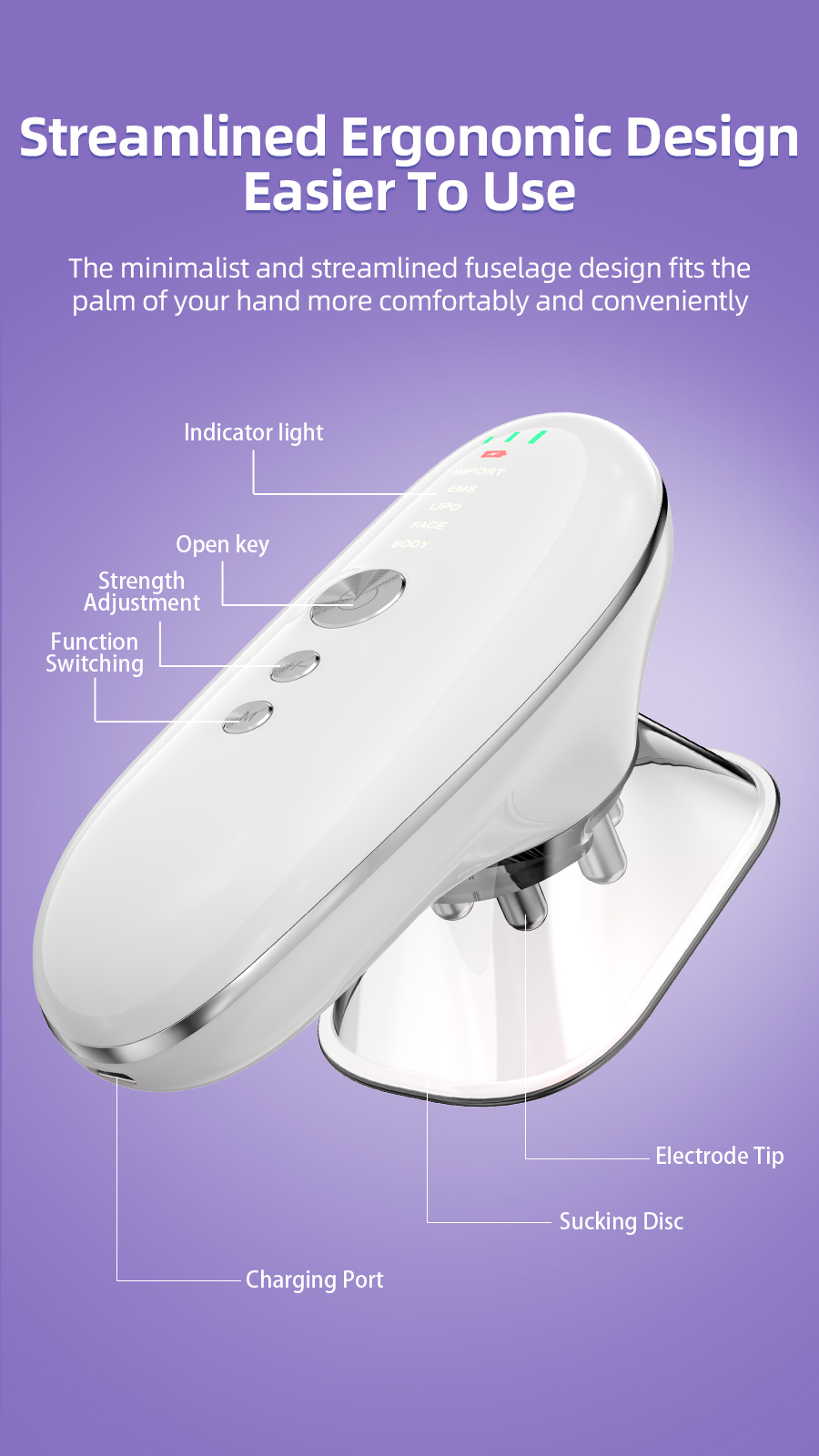 Anti Cellulite Tool and Skin Tightening Device Body Sculpting Massager Cellulite Removal Machine for Face Belly Arms Legs Waist Anti Cellulite Tool and Skin Tightening Device Body Sculpting Massager Cellulite Removal Machine for Face Belly Arms Legs Waist