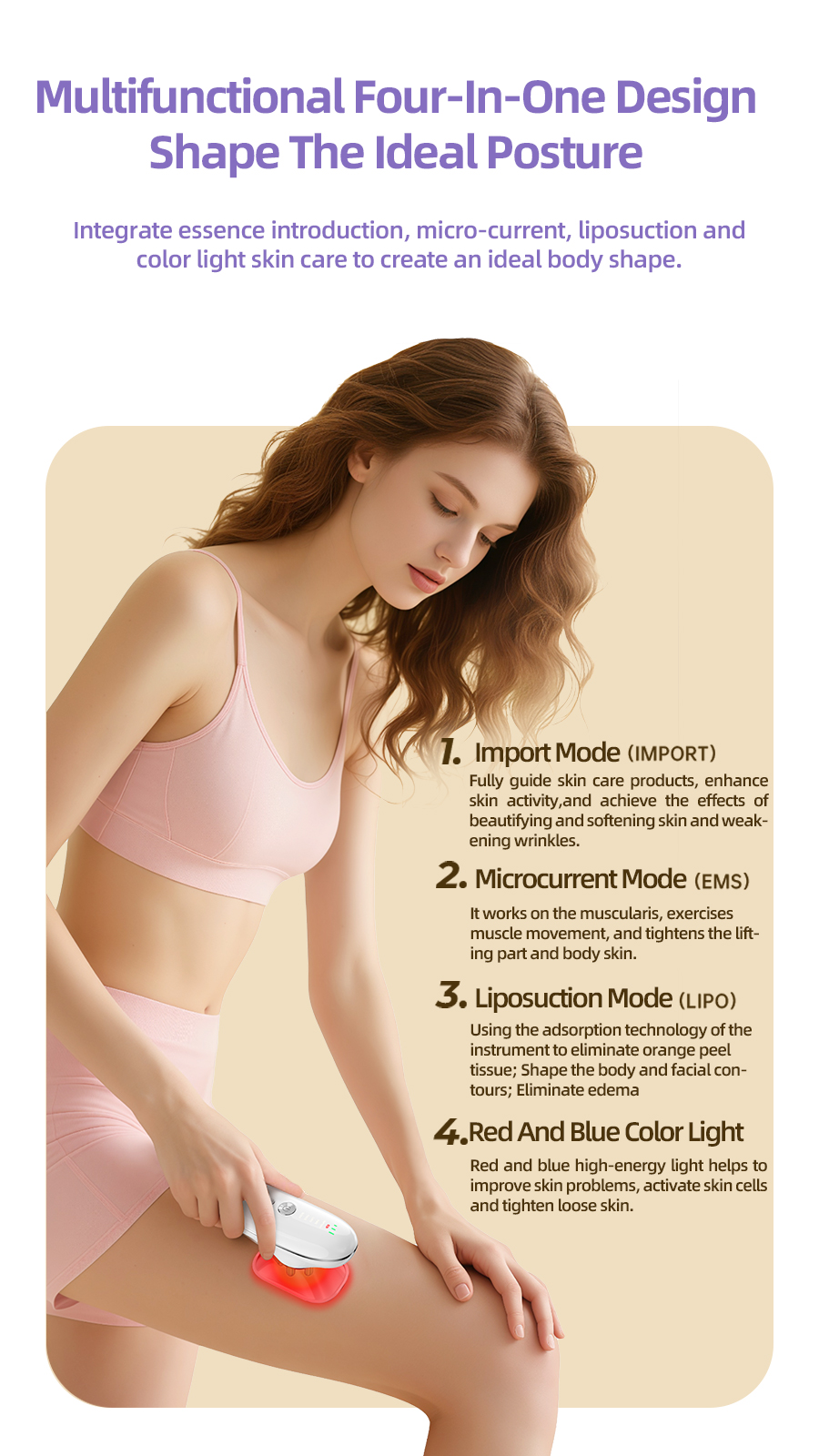 Anti Cellulite Tool and Skin Tightening Device Body Sculpting Massager Cellulite Removal Machine for Face Belly Arms Legs Waist Anti Cellulite Tool and Skin Tightening Device Body Sculpting Massager Cellulite Removal Machine for Face Belly Arms Legs Waist