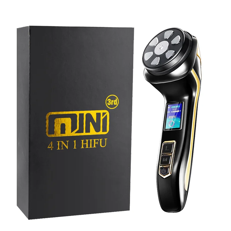 Newest 4 IN 1 Mini HIFU Machine 3nd Generation EMS Pulse Warm Up Facial Massager for Faces and Body Ultrasound Beauty Device Newest 4 IN 1 Mini HIFU Machine 3nd Generation EMS Pulse Warm Up Facial Massager for Faces and Body Ultrasound Beauty Device