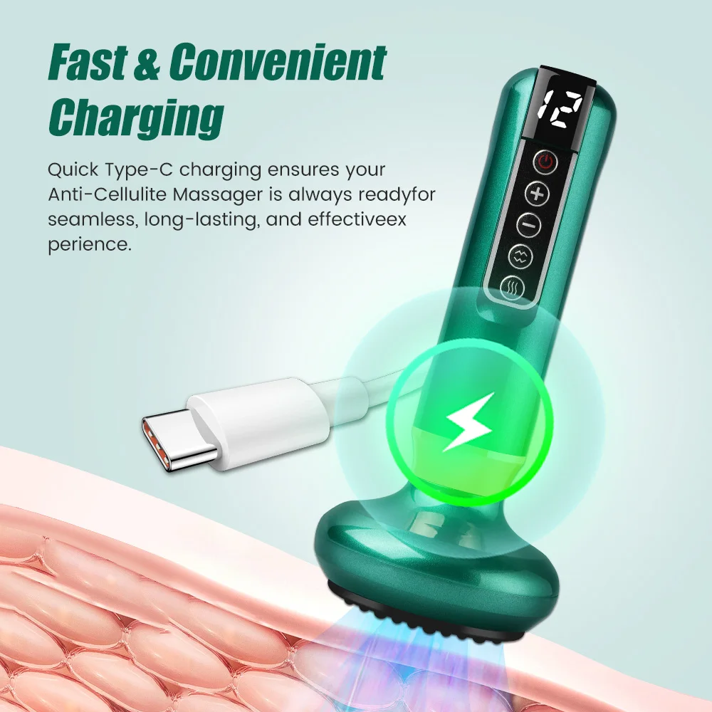 12 Level Cupping Massager Vacuum Suction Cup GuaSha Anti Cellulite Beauty Health Scraping Infrared Heat Slimming Massage Therapy 12 Level Cupping Massager Vacuum Suction Cup GuaSha Anti Cellulite Beauty Health Scraping Infrared Heat Slimming Massage Therapy