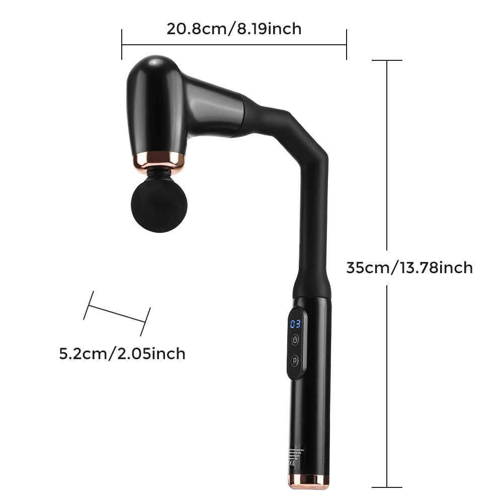 New Smart Curved Hook Fascia Gun 3 Modes Electric Fascia Gun Home Electric Massager Massage Hammer Handheld Hammer Back Artifact New Smart Curved Hook Fascia Gun 3 Modes Electric Fascia Gun Home Electric Massager Massage Hammer Handheld Hammer Back Artifact