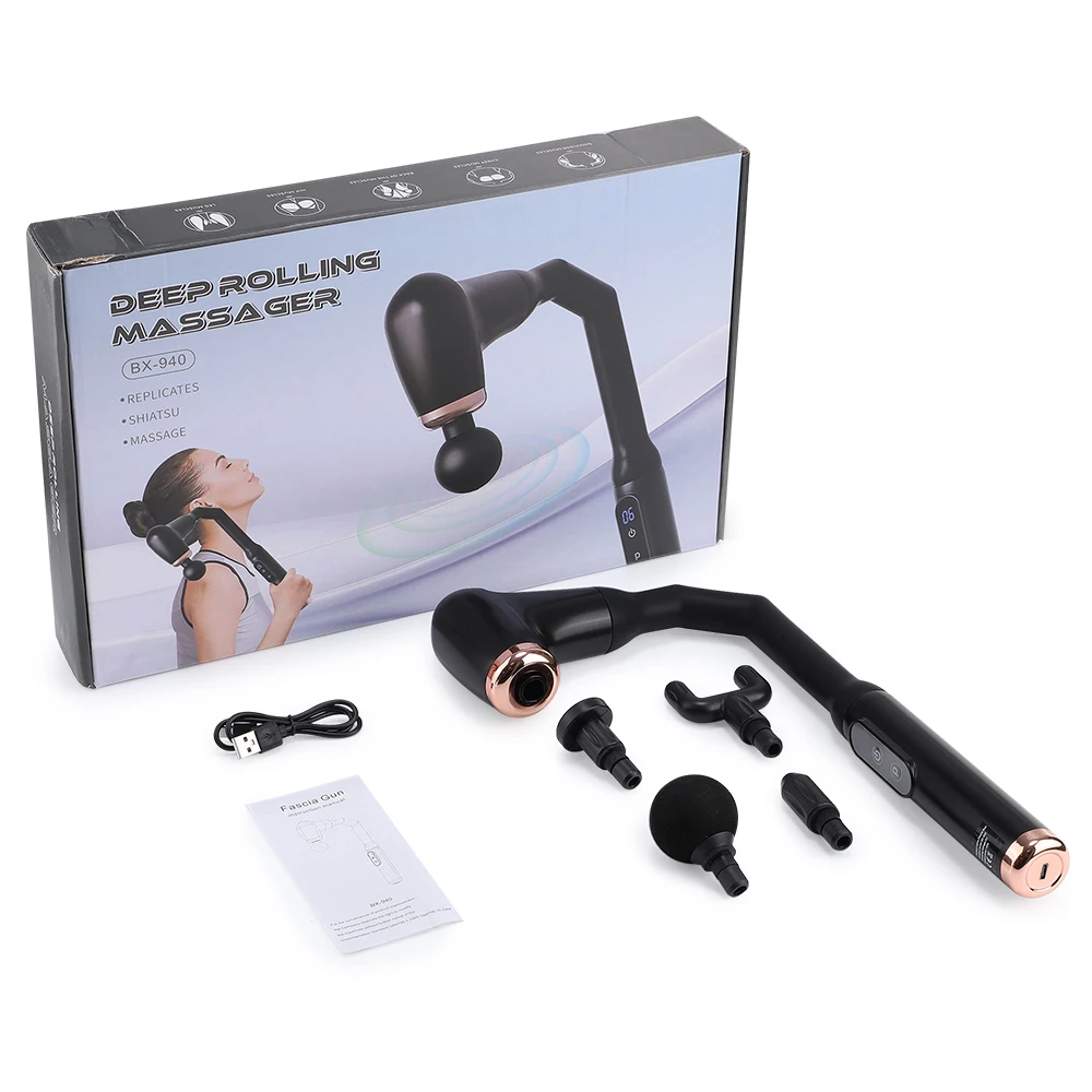 New Smart Curved Hook Fascia Gun 3 Modes Electric Fascia Gun Home Electric Massager Massage Hammer Handheld Hammer Back Artifact New Smart Curved Hook Fascia Gun 3 Modes Electric Fascia Gun Home Electric Massager Massage Hammer Handheld Hammer Back Artifact
