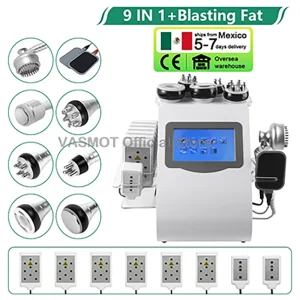 6/9In1 Vacuum Laser Radio Frequency RF 40K Cavi Lipo Slimming Ultrasonic Liposuction Cavitation Machine Face Lifting Body Shape