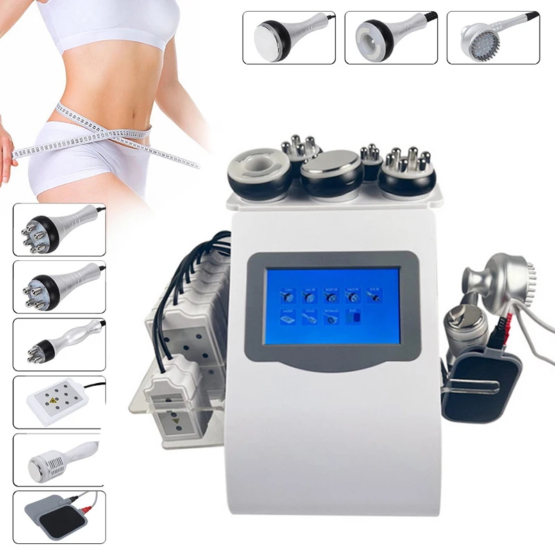 6/9In1 Vacuum Laser Radio Frequency RF 40K Cavi Lipo Slimming Ultrasonic Liposuction Cavitation Machine Face Lifting Body Shape 6/9In1 Vacuum Laser Radio Frequency RF 40K Cavi Lipo Slimming Ultrasonic Liposuction Cavitation Machine Face Lifting Body Shape