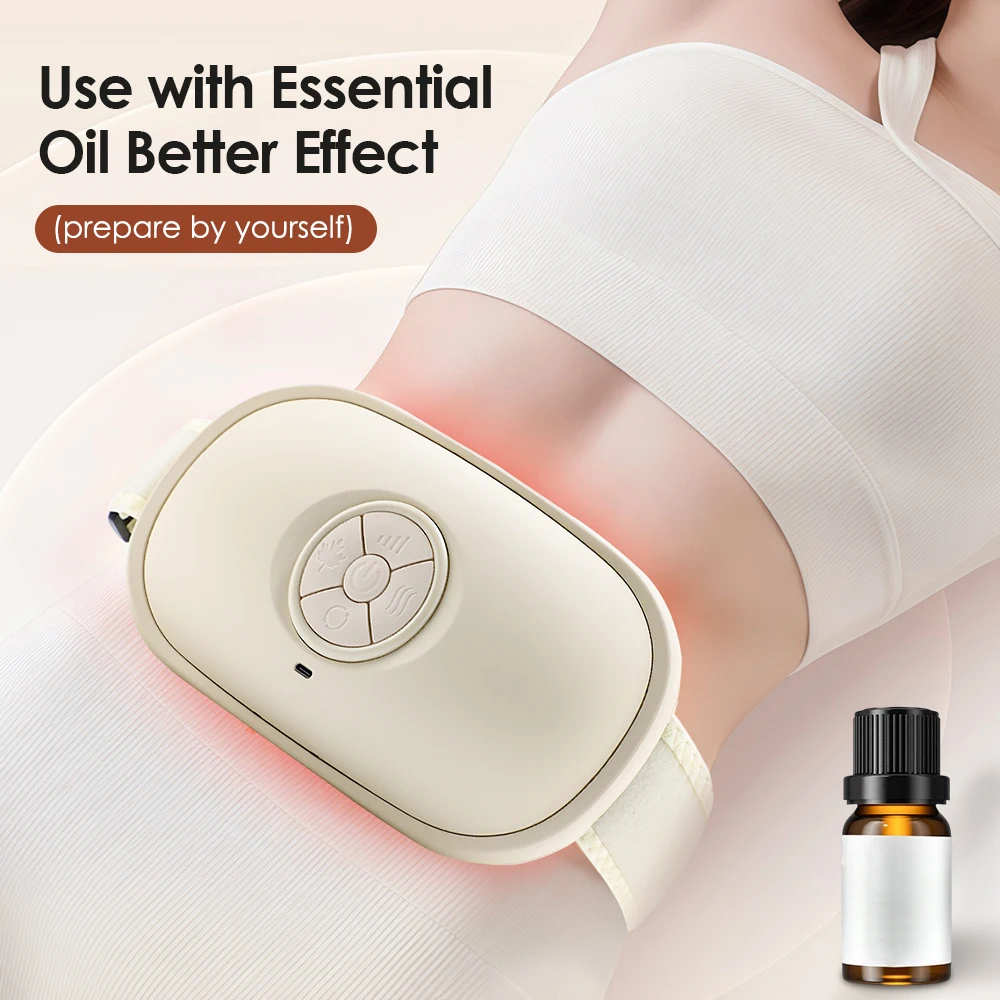 Electric Abdominal Massager Bian Stone Kneading 2-Level Heat 3-Intensity Fat Burner Anti-Cellulite Belly Shaking for Slimming Electric Abdominal Massager Bian Stone Kneading 2-Level Heat 3-Intensity Fat Burner Anti-Cellulite Belly Shaking for Slimming