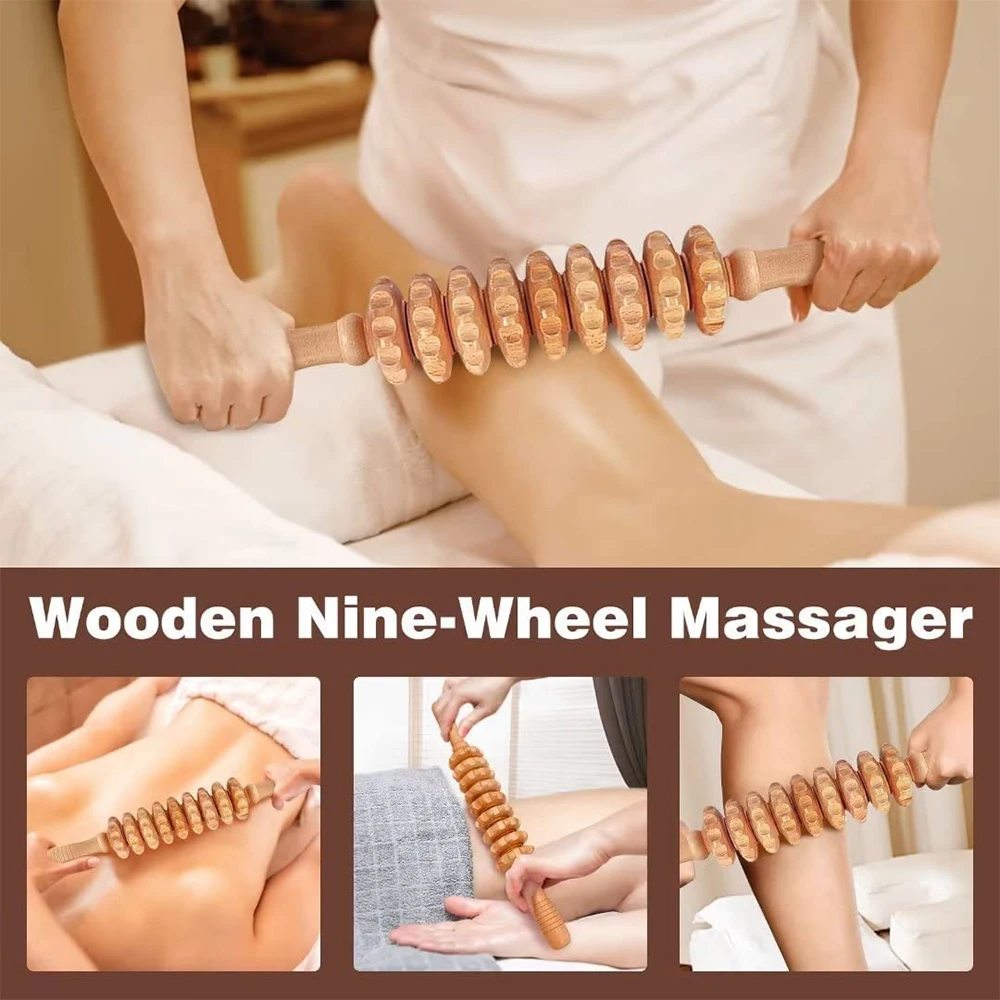 Wood Therapy Massage Tools, Wood Lymphatic Drainage Massage Tools Set for Body Sculpting, Maderoterapia Kit for Anticellulite Wood Therapy Massage Tools, Wood Lymphatic Drainage Massage Tools Set for Body Sculpting, Maderoterapia Kit for Anticellulite