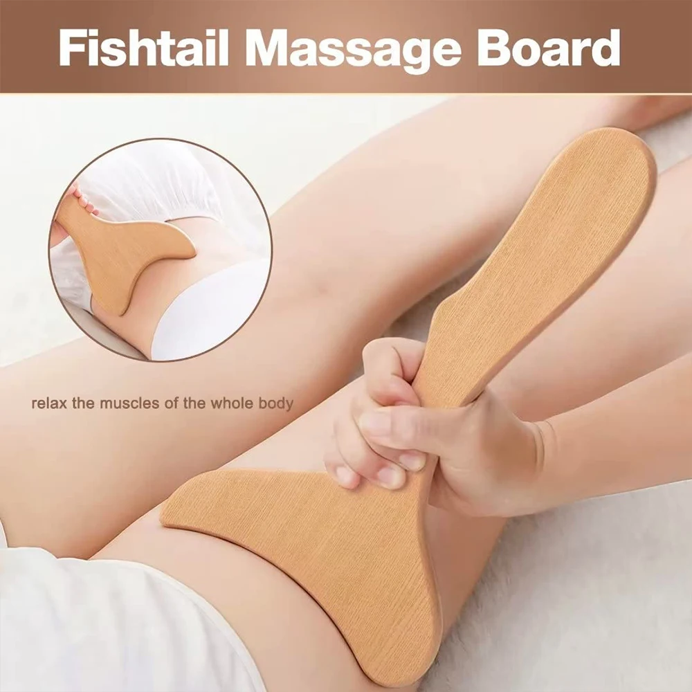 Wood Therapy Massage Tools, Wood Lymphatic Drainage Massage Tools Set for Body Sculpting, Maderoterapia Kit for Anticellulite - Image 4