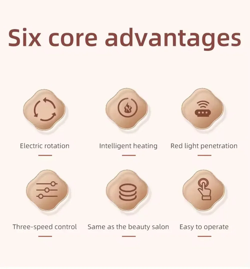New 36W Relaxed Red Light Heated Massage Device Roll Massager 360° Rotating Inner Ball Roller for Whole Body Anti Cellulite New 36W Relaxed Red Light Heated Massage Device Roll Massager 360° Rotating Inner Ball Roller for Whole Body Anti Cellulite