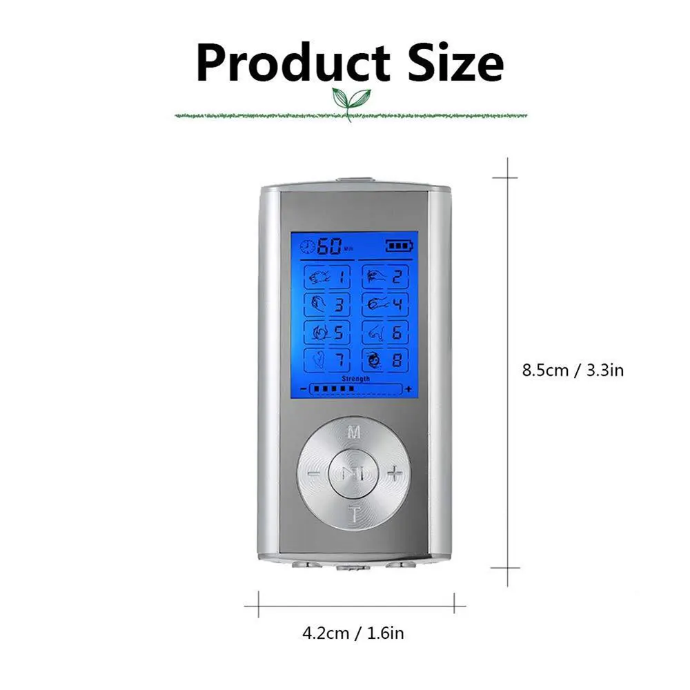 Digital Therapy Unit 8 Modes Electric EMS Muscle Stimulator Tens Machine Physiotherapy Slimming Electronic Pulse Body Massager Digital Therapy Unit 8 Modes Electric EMS Muscle Stimulator Tens Machine Physiotherapy Slimming Electronic Pulse Body Massager