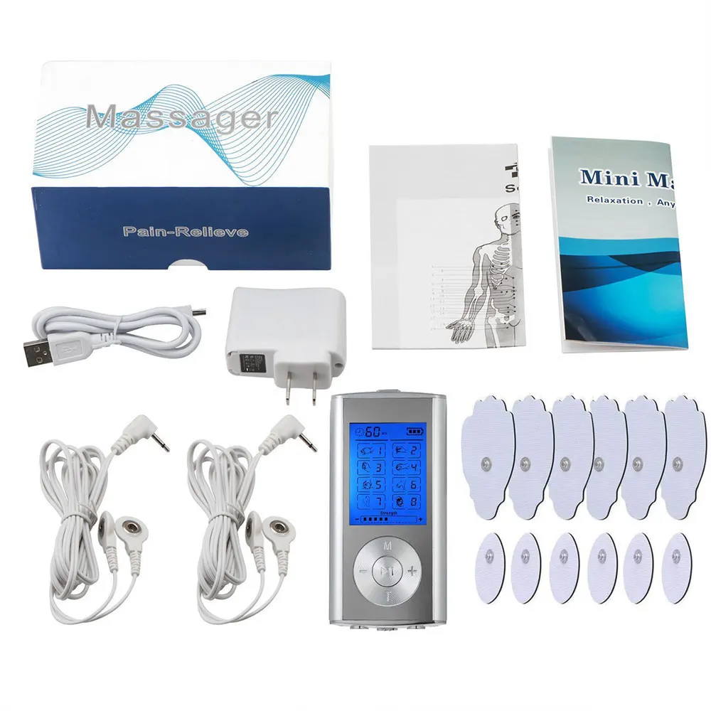 Digital Therapy Unit 8 Modes Electric EMS Muscle Stimulator Tens Machine Physiotherapy Slimming Electronic Pulse Body Massager Digital Therapy Unit 8 Modes Electric EMS Muscle Stimulator Tens Machine Physiotherapy Slimming Electronic Pulse Body Massager