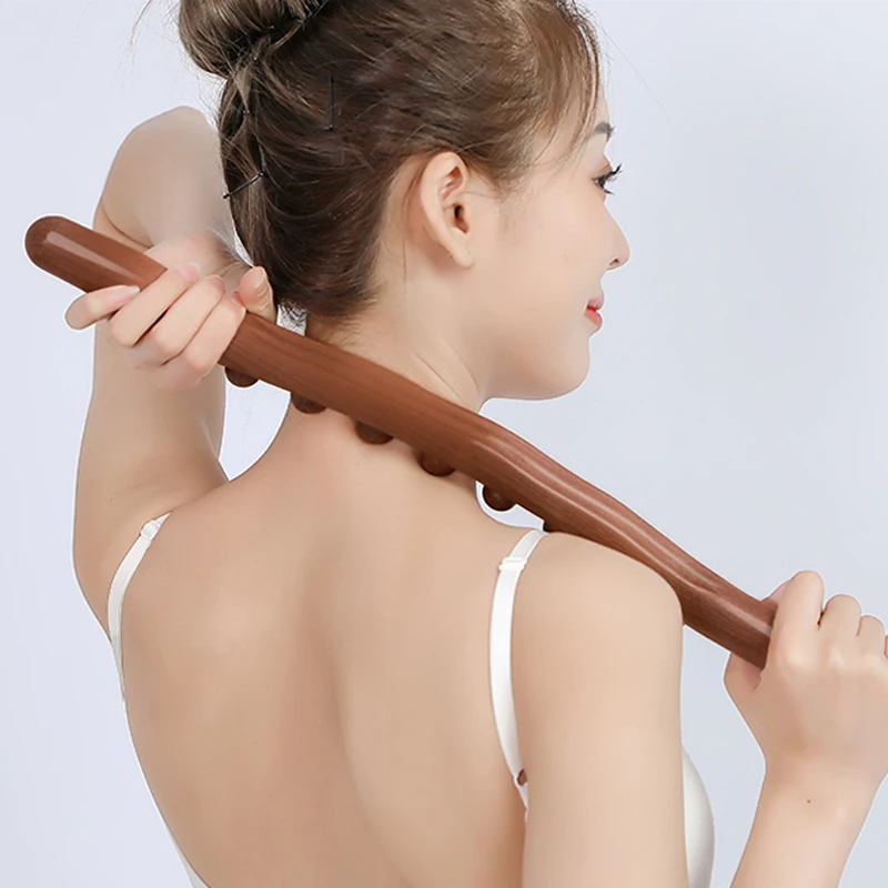 Carbonized Wood Lymphatic Drainage Massager Wooden Gua Sha Massage Stick Neck Back Relaxation Guasha Tool Body Anti Cellulite Carbonized Wood Lymphatic Drainage Massager Wooden Gua Sha Massage Stick Neck Back Relaxation Guasha Tool Body Anti Cellulite