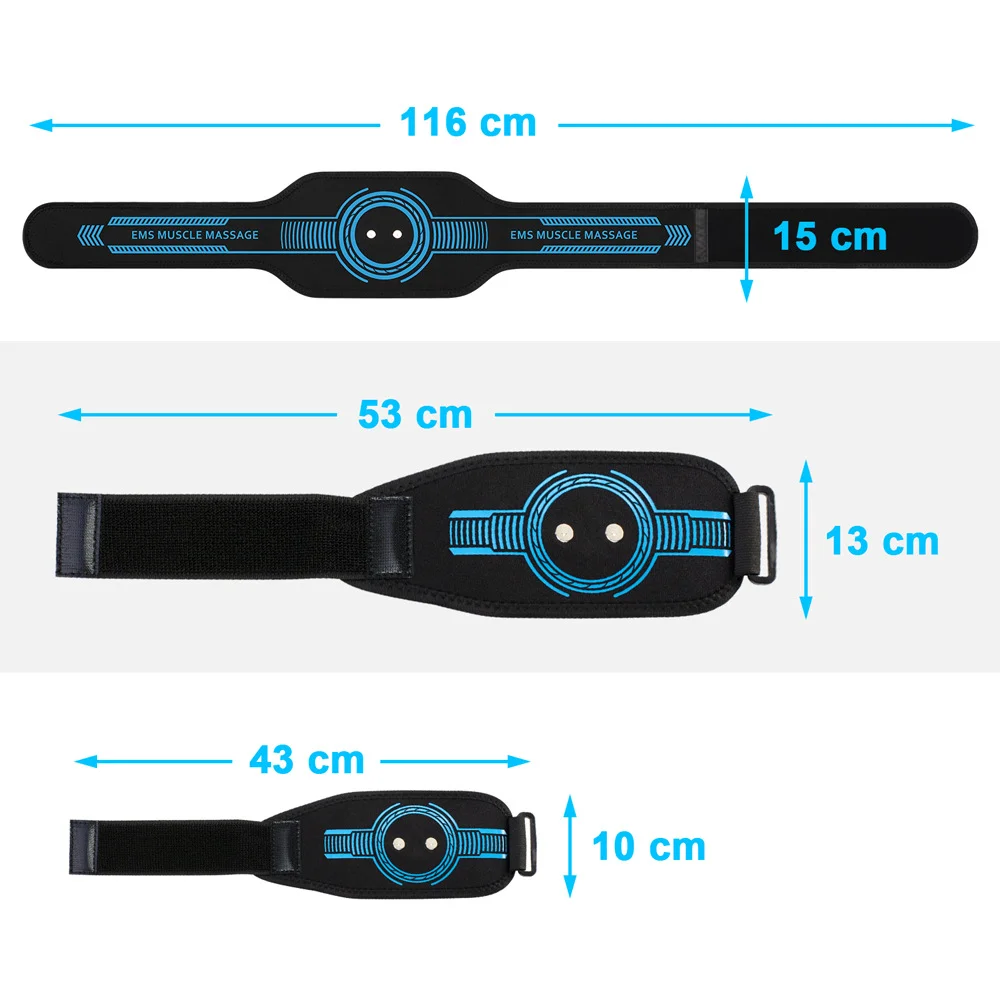 EMS Belt Massage Set Abdominal Fitness Device Intelligent Belt Full Body Muscle Stimulation Trainer USB Charging Version EMS Belt Massage Set Abdominal Fitness Device Intelligent Belt Full Body Muscle Stimulation Trainer USB Charging Version