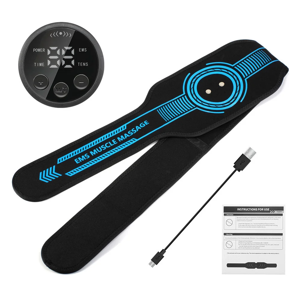 EMS Belt Massage Set Abdominal Fitness Device Intelligent Belt Full Body Muscle Stimulation Trainer USB Charging Version EMS Belt Massage Set Abdominal Fitness Device Intelligent Belt Full Body Muscle Stimulation Trainer USB Charging Version