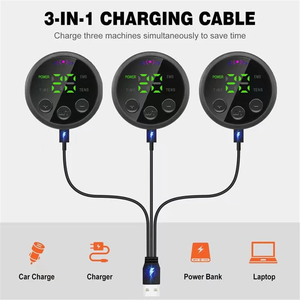 EMS Belt Massage Set Abdominal Fitness Device Intelligent Belt Full Body Muscle Stimulation Trainer USB Charging Version EMS Belt Massage Set Abdominal Fitness Device Intelligent Belt Full Body Muscle Stimulation Trainer USB Charging Version