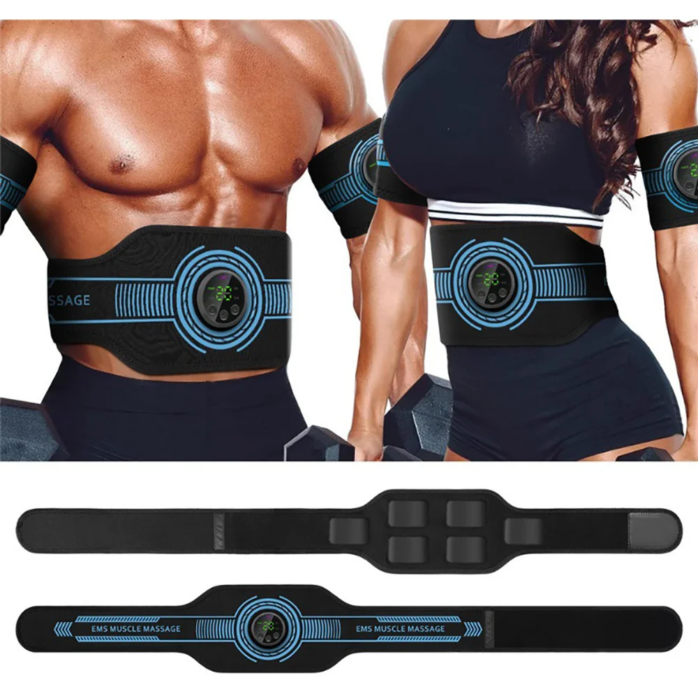 EMS Belt Massage Set Abdominal Fitness Device Intelligent Belt Full Body Muscle Stimulation Trainer USB Charging Version EMS Belt Massage Set Abdominal Fitness Device Intelligent Belt Full Body Muscle Stimulation Trainer USB Charging Version