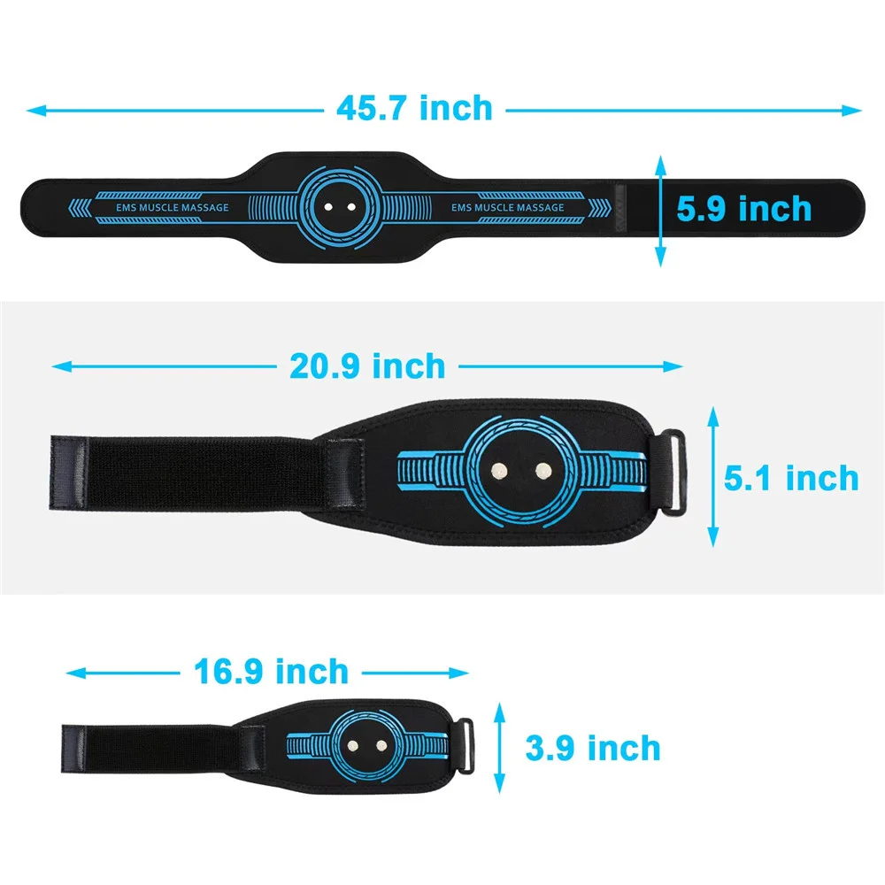 EMS Belt Massage Set Abdominal Fitness Device Intelligent Belt Full Body Muscle Stimulation Trainer USB Charging Version EMS Belt Massage Set Abdominal Fitness Device Intelligent Belt Full Body Muscle Stimulation Trainer USB Charging Version