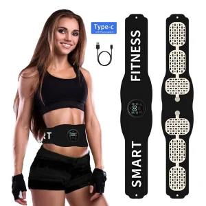 Smart Electric EMS Muscle Stimulator Abdominal Toning Belt Recharge Body Slimming Massage Belts Fitness Weight Loss Dropshipping