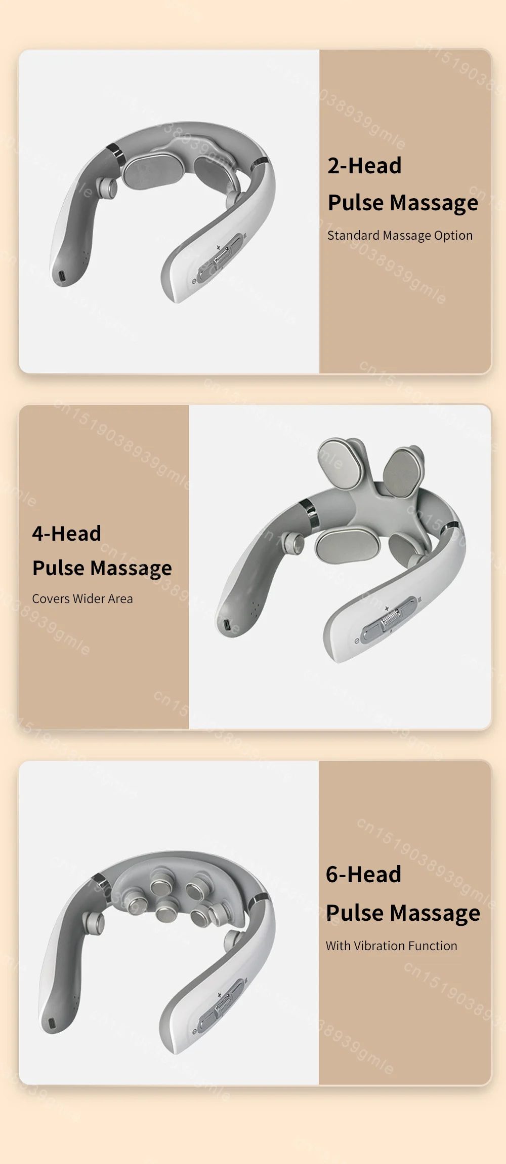 Neck Massager Electric Microcurrent Multi-Head Replaceable Wireless Knead Shiatsu Heating Vibration Cervical Shoulder Massager Neck Massager Electric Microcurrent Multi-Head Replaceable Wireless Knead Shiatsu Heating Vibration Cervical Shoulder Massager