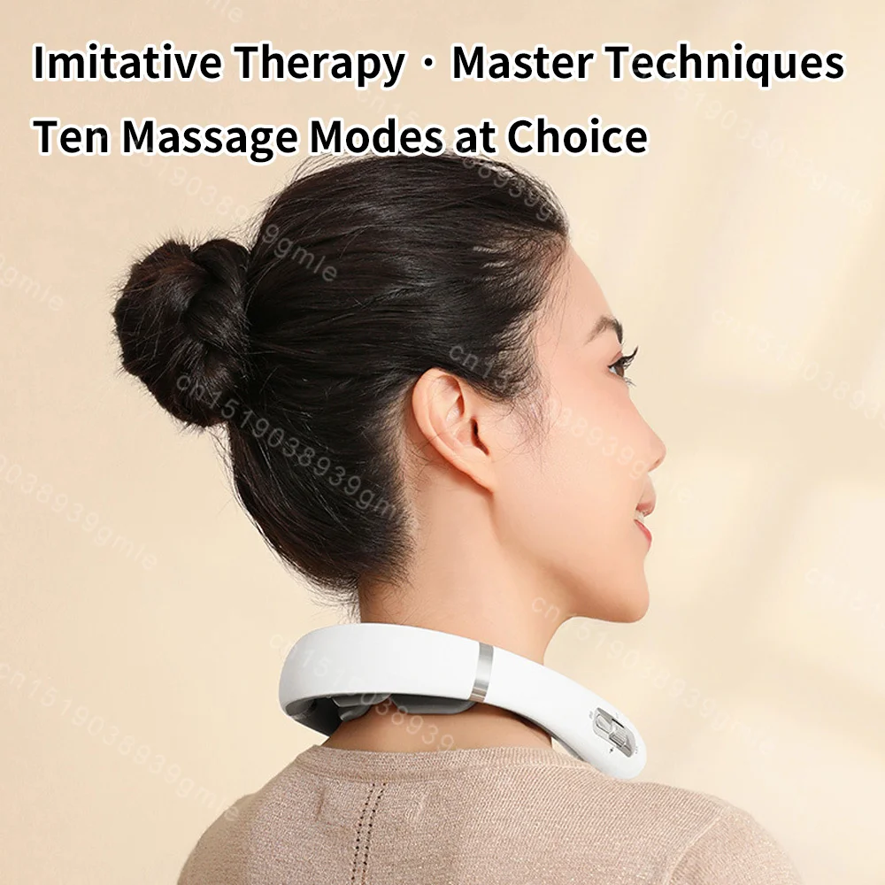 Neck Massager Electric Microcurrent Multi-Head Replaceable Wireless Knead Shiatsu Heating Vibration Cervical Shoulder Massager Neck Massager Electric Microcurrent Multi-Head Replaceable Wireless Knead Shiatsu Heating Vibration Cervical Shoulder Massager